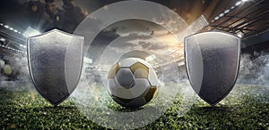 Sport Backgrounds. Soccer stadium.