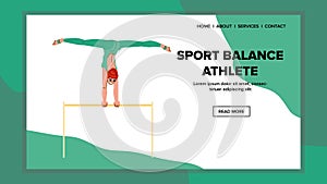 sport balance athlete vector