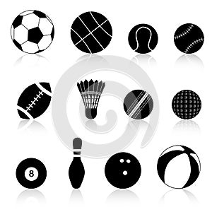 Sport ball silhouette photo