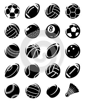 Sport balls set. Vector