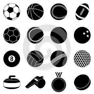 Sport Balls Silhouettes