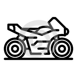 Sport bike icon outline vector. Biker motorcycle