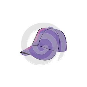 Sport cap fashion accessory isolated icon