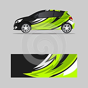 sport car decal wrapping grunge concept design vector