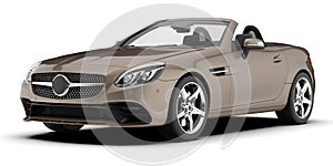 Sport car isolated on background. 3d rendering - illustration