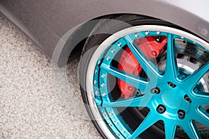 Sport car light alloy wheels