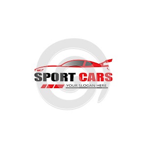 sport car logo template design vector - Vector