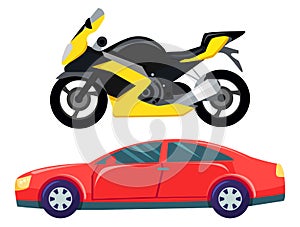 Sport Car and Motorbike, Vehicle Transport