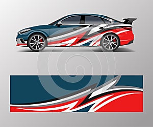 Sport car racing wrap design. vector design. abstract Racing graphic vector for sport car wrap design