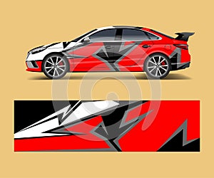 Sport car racing wrap design. vector design. abstract Racing graphic vector for sport car wrap design