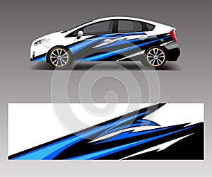 Sport car racing wrap design. vector design template design vector