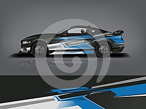 Sport car racing wrap design,vector design ,Vector eps 10.