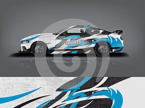 Sport car racing wrap design,vector design ,Vector eps 10.