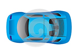 Sport Car Top View