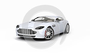 Sport car vehicle isolated on white background 3d