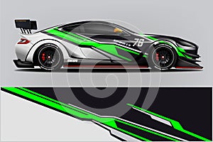 Sport Car wrap design vector, truck and cargo van decal. Graphic abstract stripe racing background designs for vehicle, rally, rac