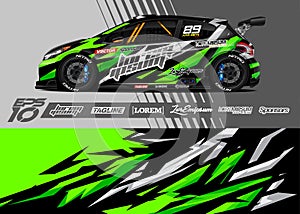 Rally car wrap designs illustrations photo