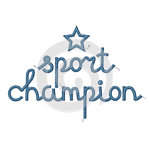 Sport Champion Decoration