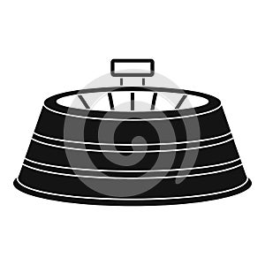 Sport circle arena icon, simple style