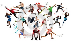 Sport collage about img