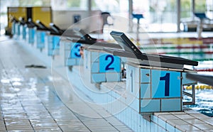 Sport competition swimming pool