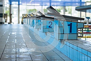 Sport competition swimming pool