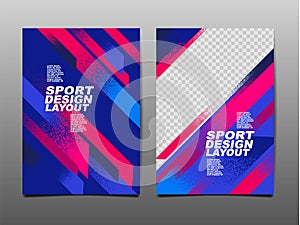 Sport Design Layout ,template Design, Sport Background, Brush Speed Banner, Vector Illustration