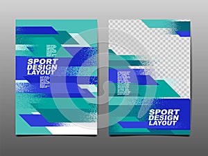 Sport Design Layout ,template Design, Sport Background, Dynamic, Brush Speed Banner, Vector Illustration
