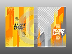 Sport Design Layout ,template Design, Sport Background, Dynamic Poster, Brush Speed Banner, Vector Illustration