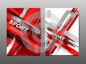Sport Design Layout ,template Design, Sport Background, red tone