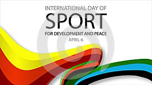 Sport for Development of Peace International Day banner ribbon