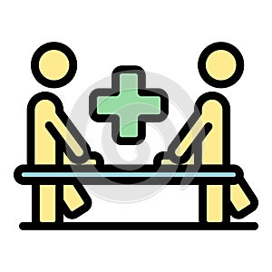 Sport doctor icon vector flat