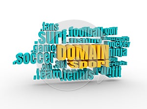 Sport domain names cloud