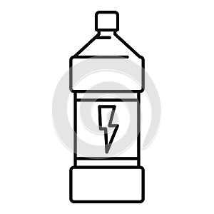 Sport energy drink icon, outline style