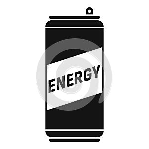 Sport energy drink icon, simple style