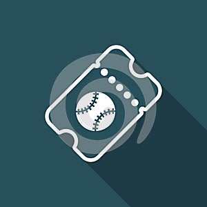 Sport event ticket - Vector web icon