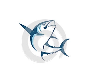 sport fishing or angler icon vector logo design