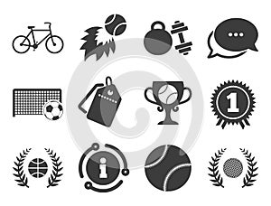 Sport games, fitness icon. Football, basketball. Vector