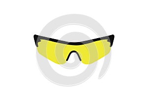 Sport glasses mockup. Realistic illustration of sport glasses vector mockup