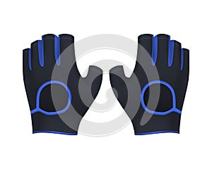 Sport glove isolated vector image. Protection wear