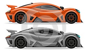 sport hyper super car vector illustration