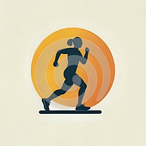 sport icon flast design - generated by ai photo