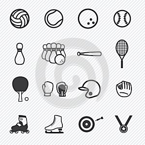 Sport icons set.illustration