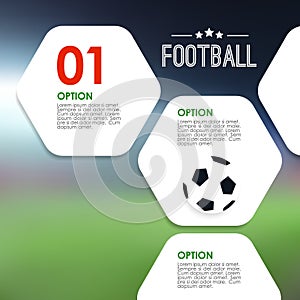 Sport infographics template. Soccer, football concept.