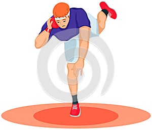 Sport isometric with sportsmen of ball, olympic games