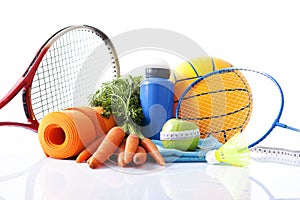 Sport items, fitness food