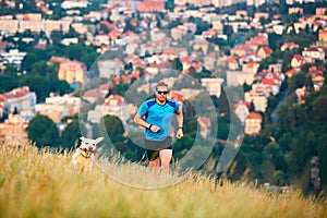 Sport lifestyle with dog.