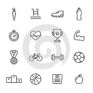 Sport Line Icons