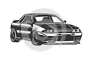 Sport muscle car vector illustration
