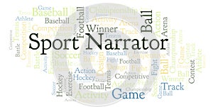 Sport Narrator word cloud.
